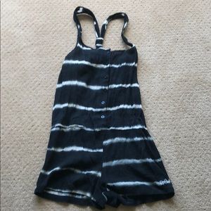 black striped romper